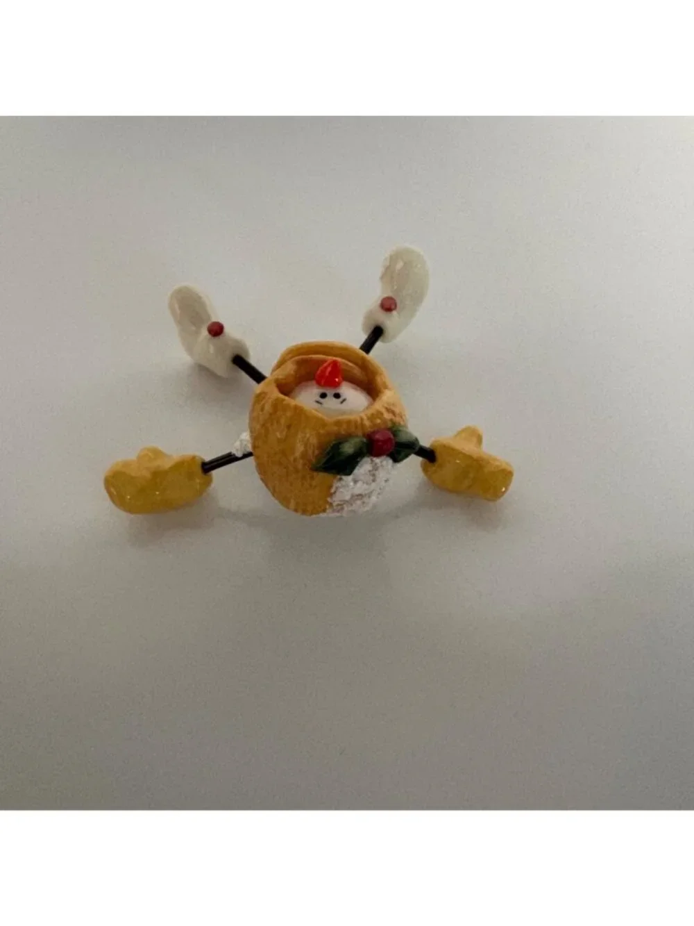 Nancye Williams Splat Snowman Figurine Hand Painted 2000 NW2079 Coynes and Co